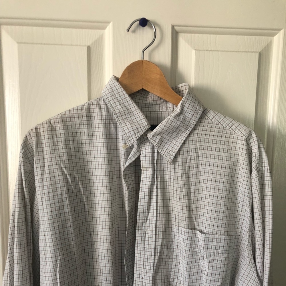 Blue Squared Dress Shirt